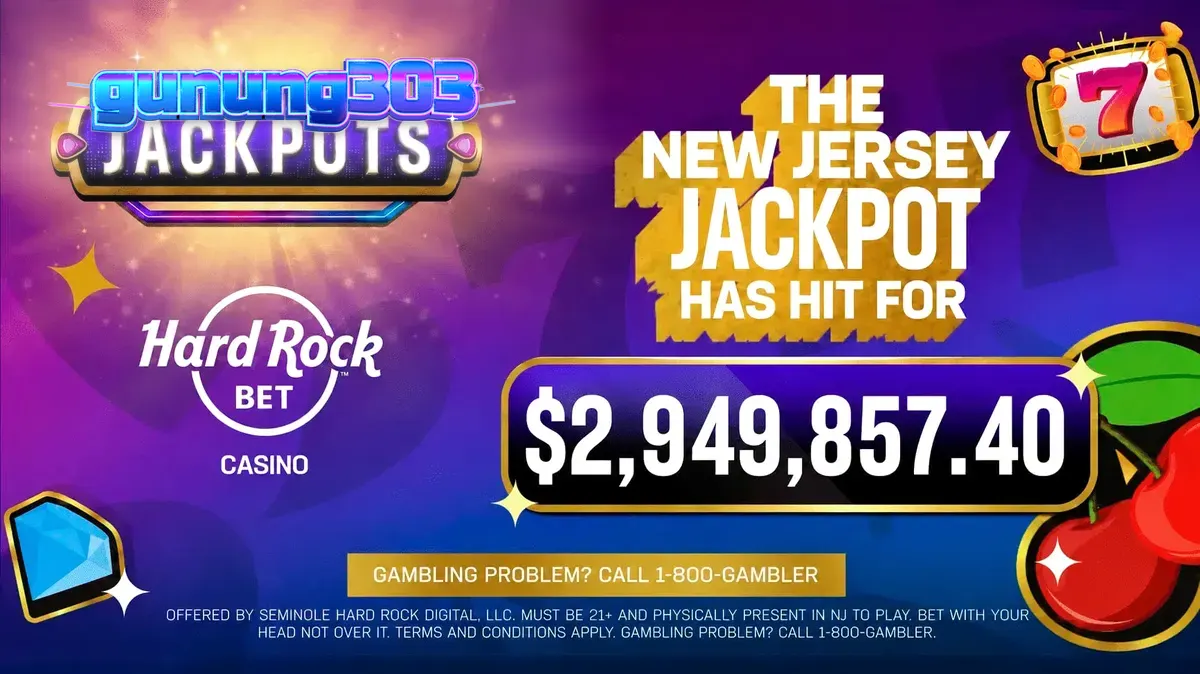 Ilustrasi jackpot kasino daring yang megah